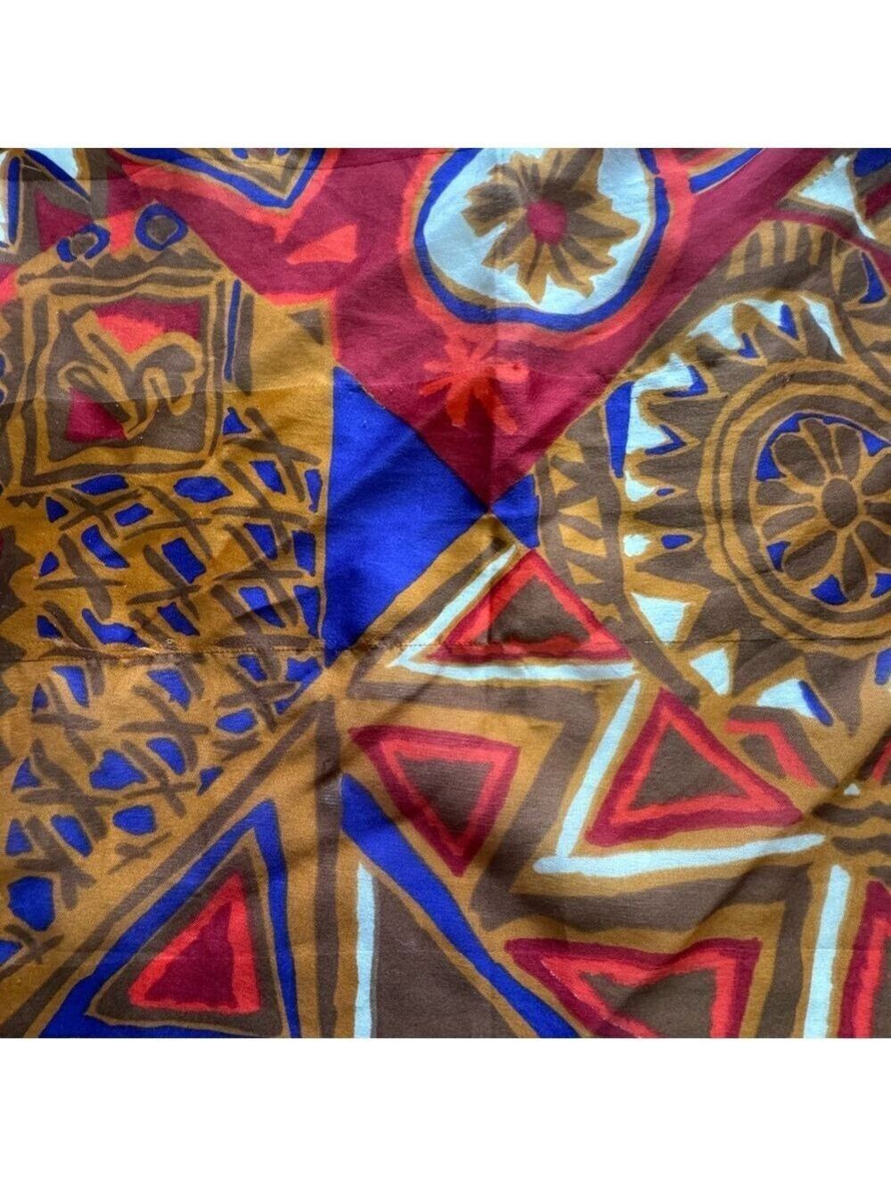 Colorful Geometric Pattern Scarf - Picture 4 of 4